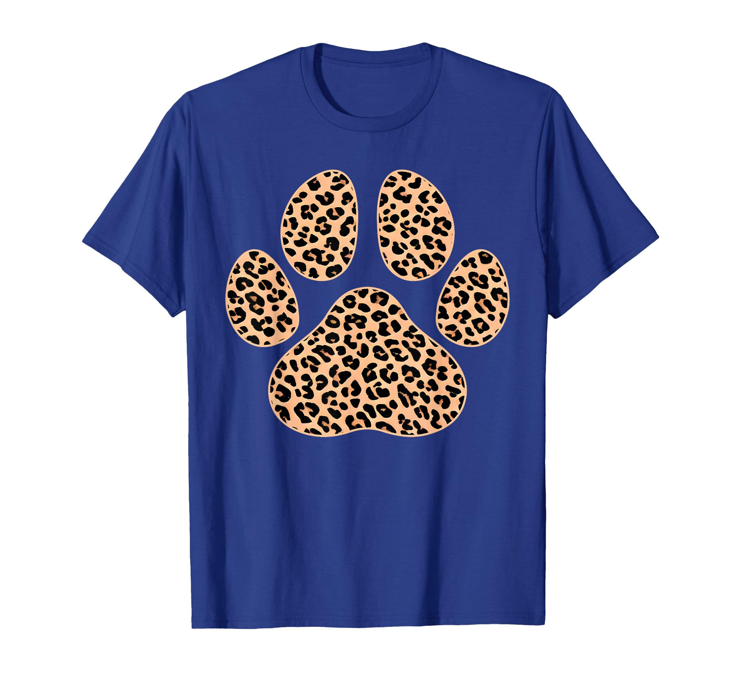 Cat Paw Print Cute Leopard Pattern Dog Lover Leopard Print T-Shirt