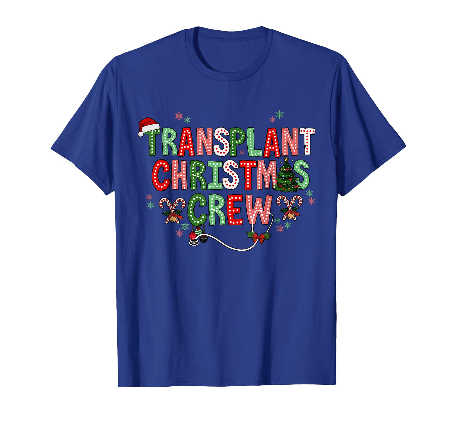 Christmas Transplant Nurse Bone Marrow Transplant Nurse BMT T-Shirt