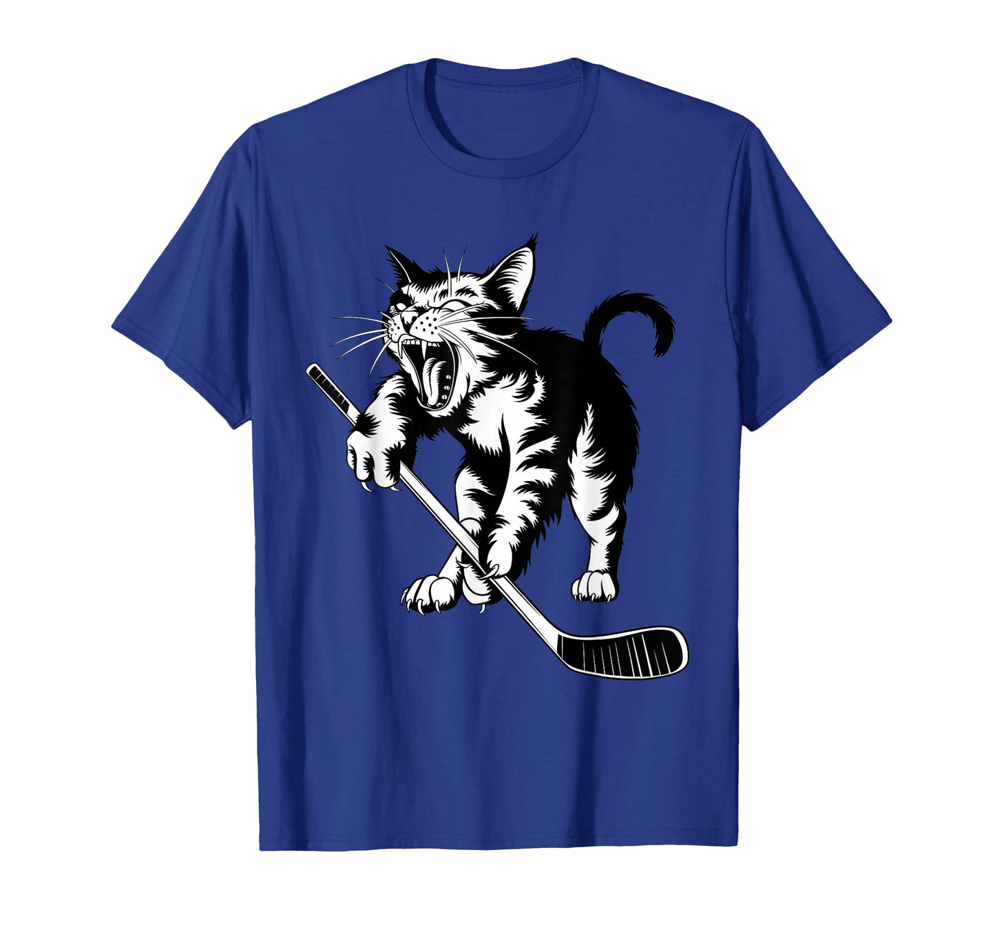 Cat Playing Ice Hockey T-Shirt