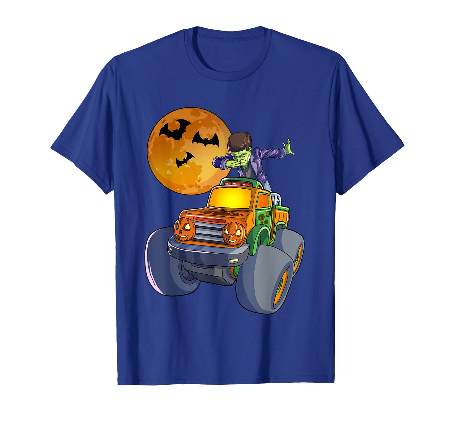 Dabbing Frankenstein Halloween Monster Truck Halloween T-Shirt