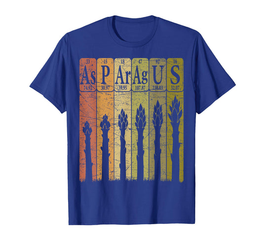 Asparagus Periodic Table Elements Asparagus Retro T-Shirt
