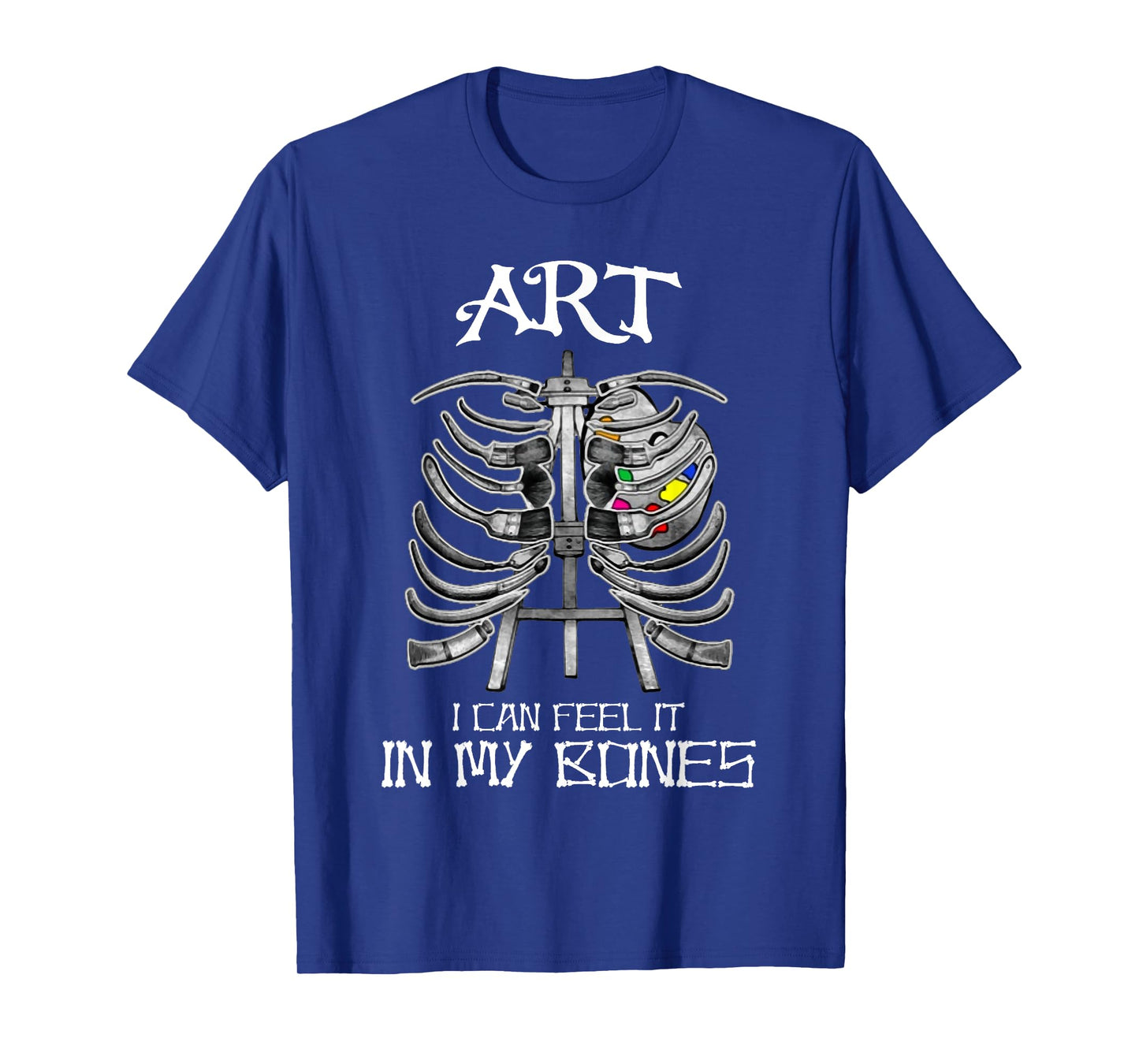 Art Teachers I Can Feel It in My Bones Art Bones Halloween T-Shirt