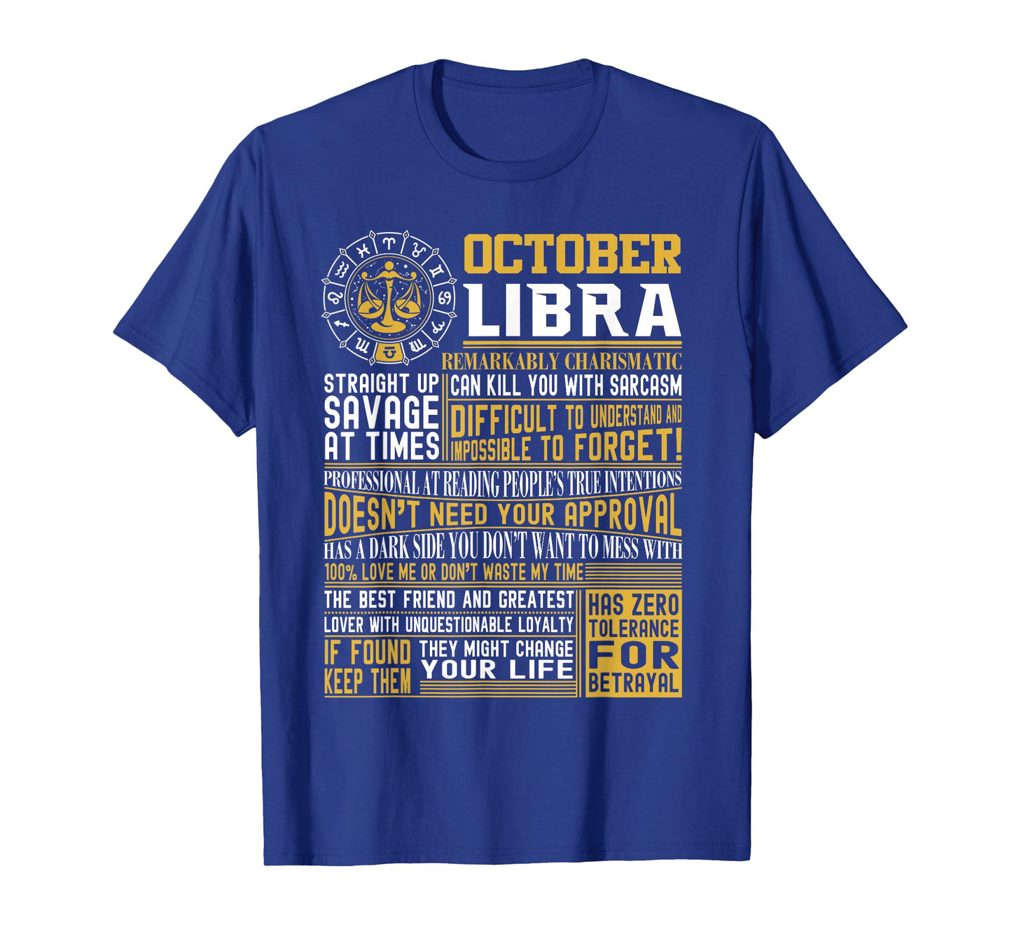 Best Born in October Libra Zodiac Sign t Shirts Men, Women T-Shirt
