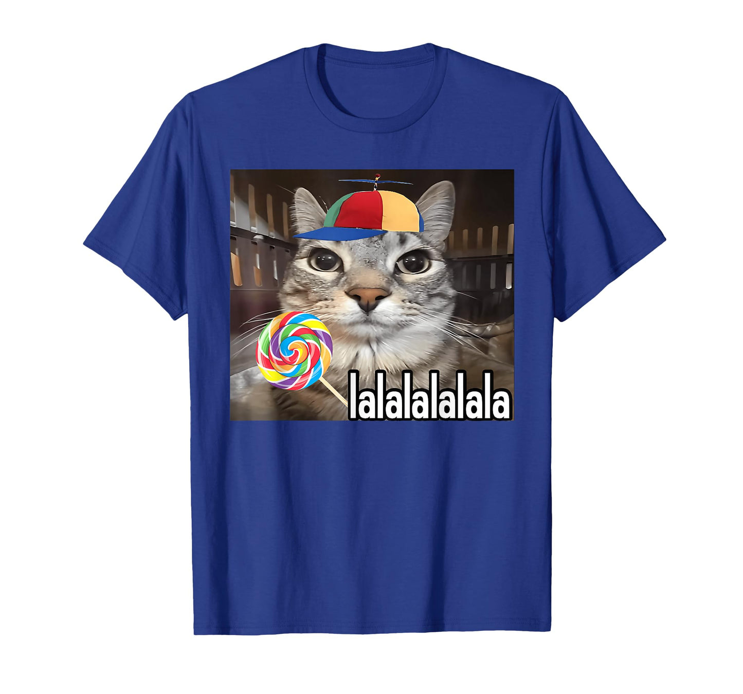 Silly Cat With Lollipop Meme T-Shirt