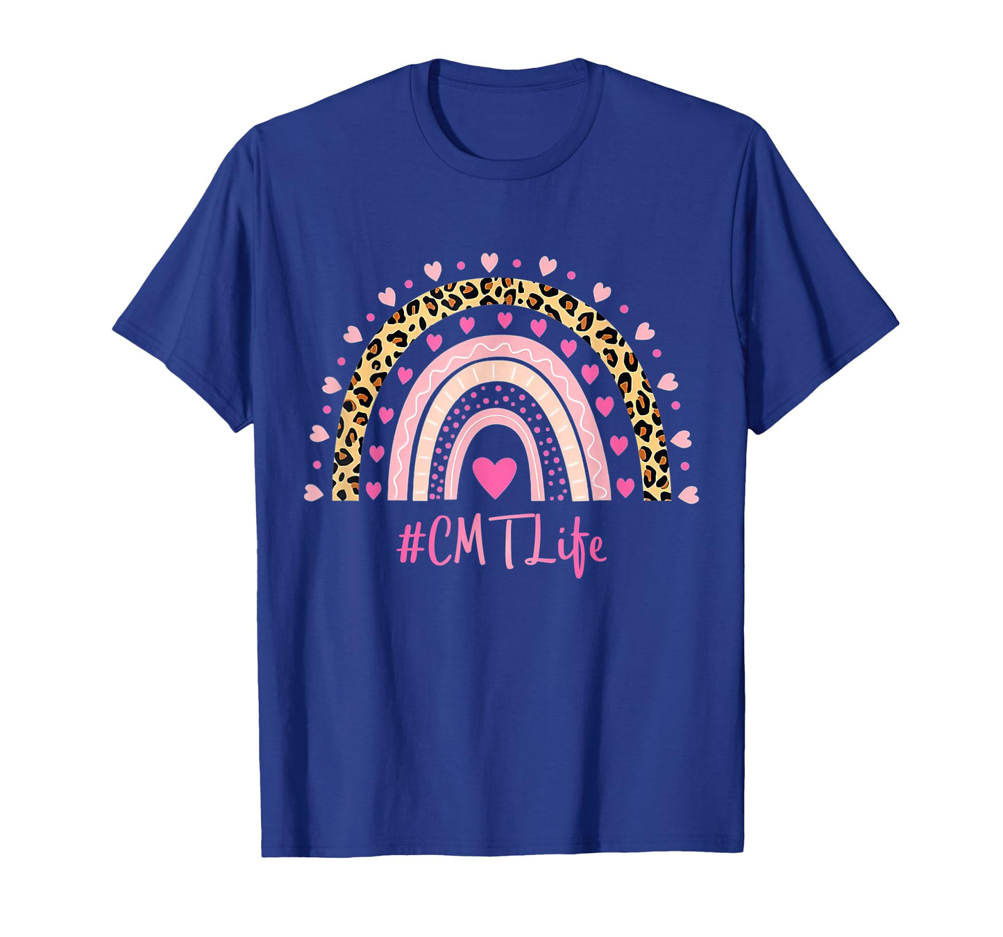 CMT Nurse Leopard Print Boho Rainbow NURSE'S WEEK T-Shirt