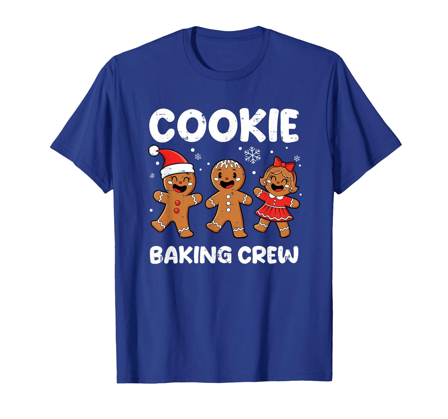 Cookie Baking Crew Gingerbread Family Christmas Kids Girls T-Shirt