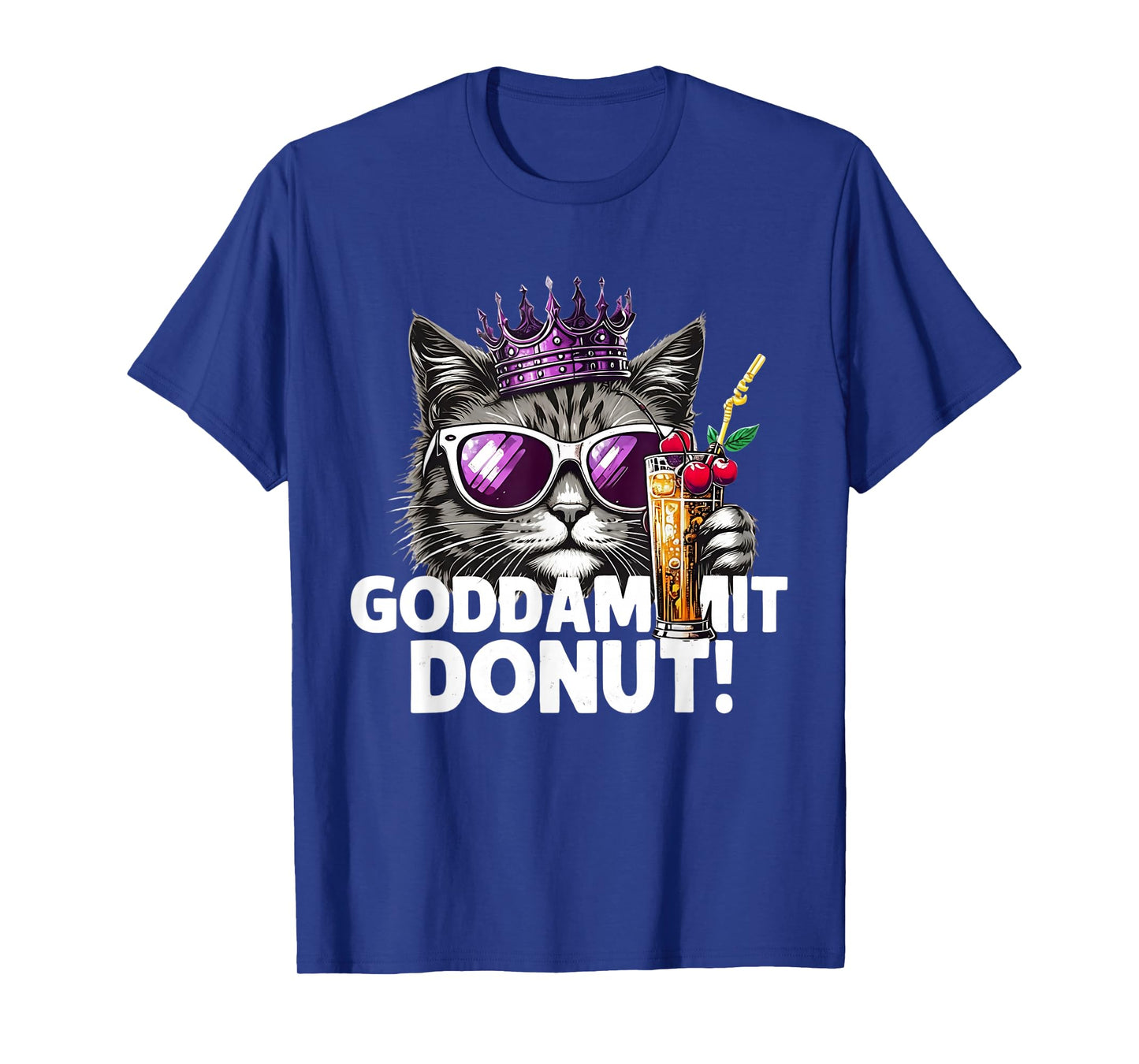 Donut Princess Cat Meme Tee – Kawaii Funny Cartoon Style T-Shirt