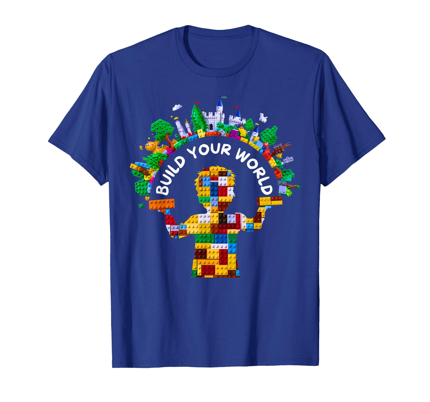 Master Builder Kids Building Blocks Brick Toys Birthday Boys T-Shirt