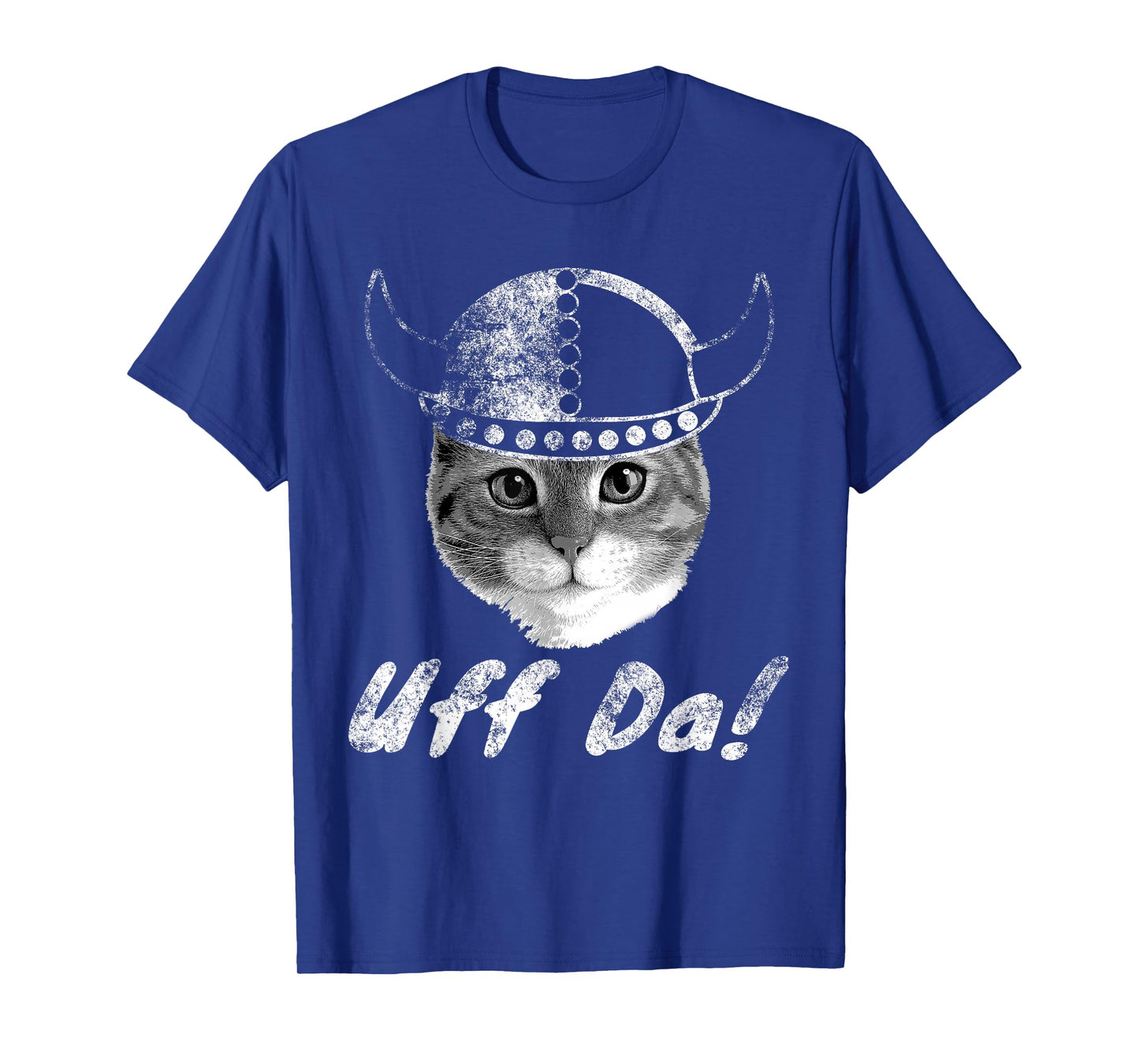 Viking Cat Uff Da Scandinavian Norwegian Men Women Kids T-Shirt