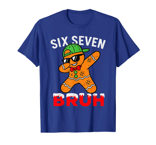 67 Meme Six Seven Bruh Dabbing Ginger Funny Christmas Meme T-Shirt