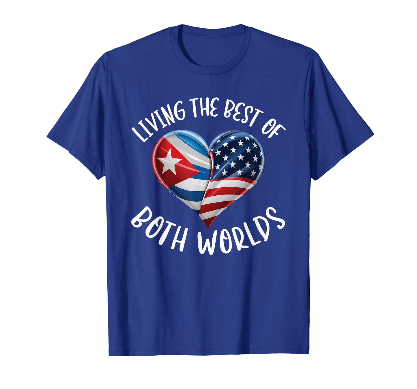 Half Cuban Half American USA Flag Cuba America T-Shirt