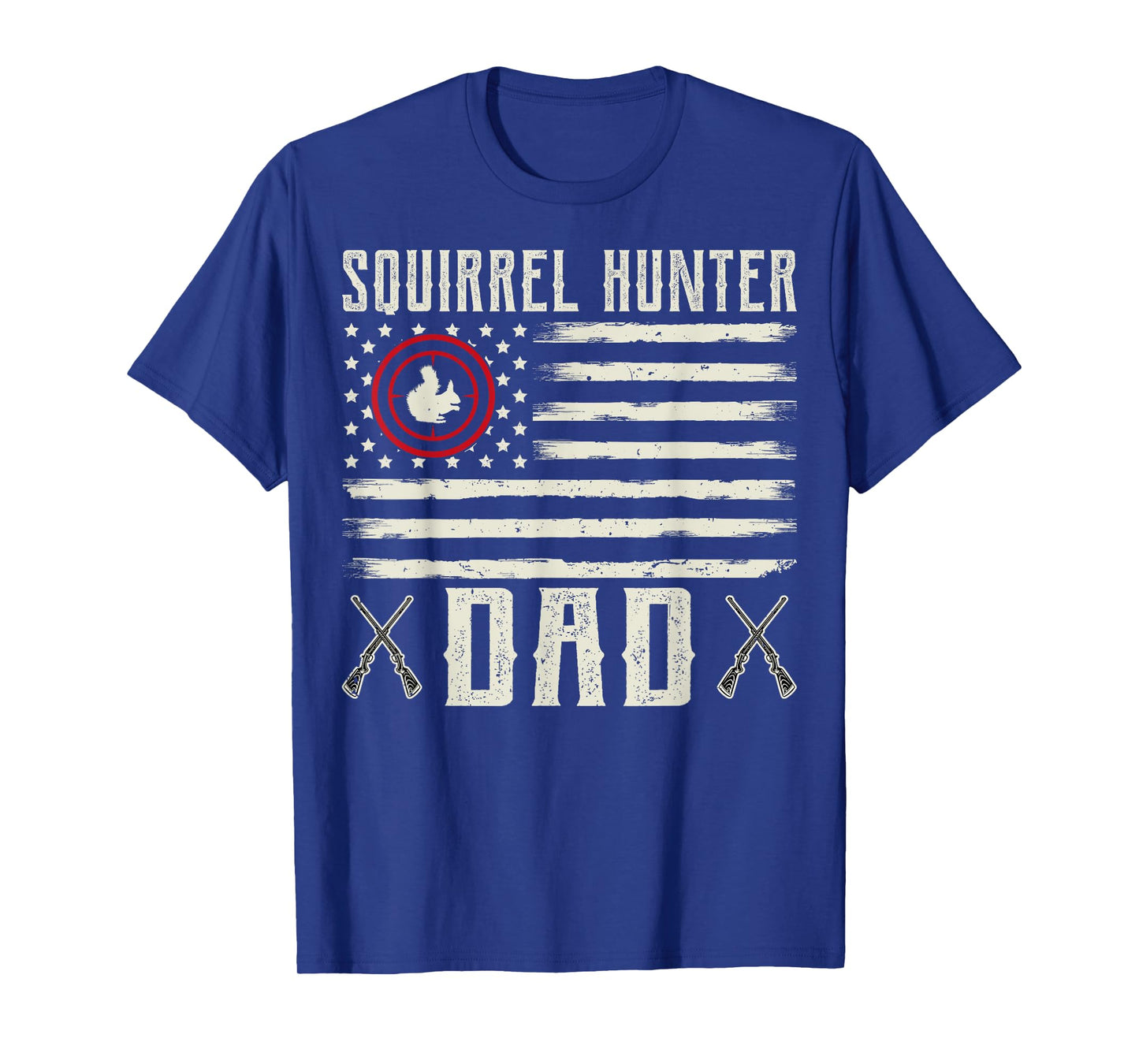Squirrel Hunter Dad - American Flag Squirrel Hunter Dad T-Shirt