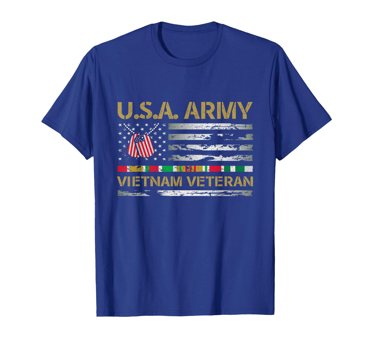 USA Army Vietnam Veteran USA Flag Veteran Vietnam Army T-Shirt