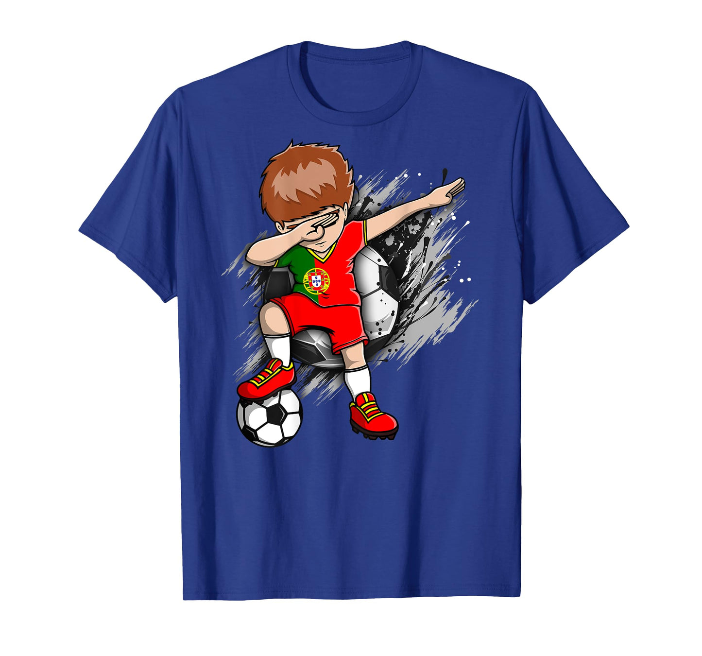 Dabbing Soccer Boy Portugal Jersey Portuguese Football Lover T-Shirt