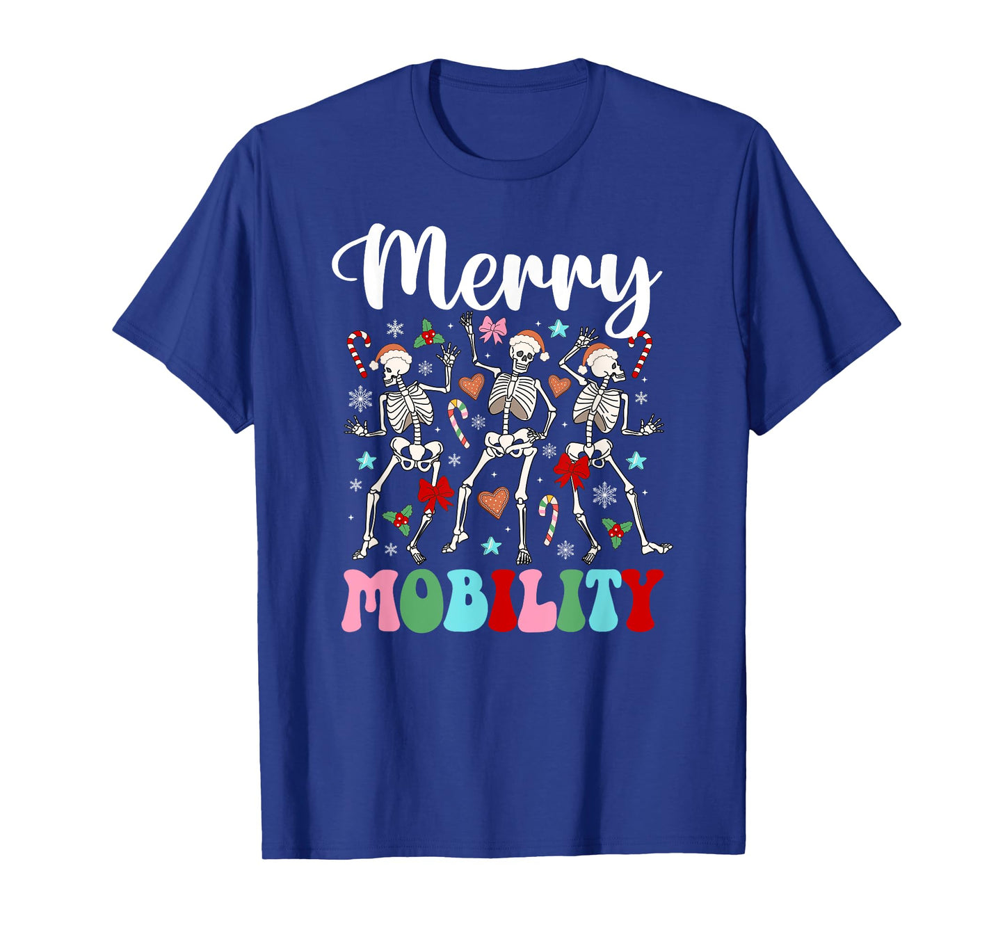 Christmas PT Therapist Xmas Groovy Physical Therapist T-Shirt - Unisex-Adults, Black, Small, Short Sleeve, Cotton Blend, Crew Collar, Cartoon Christmas, Straight Fit, Pull On, Winter, Imported
