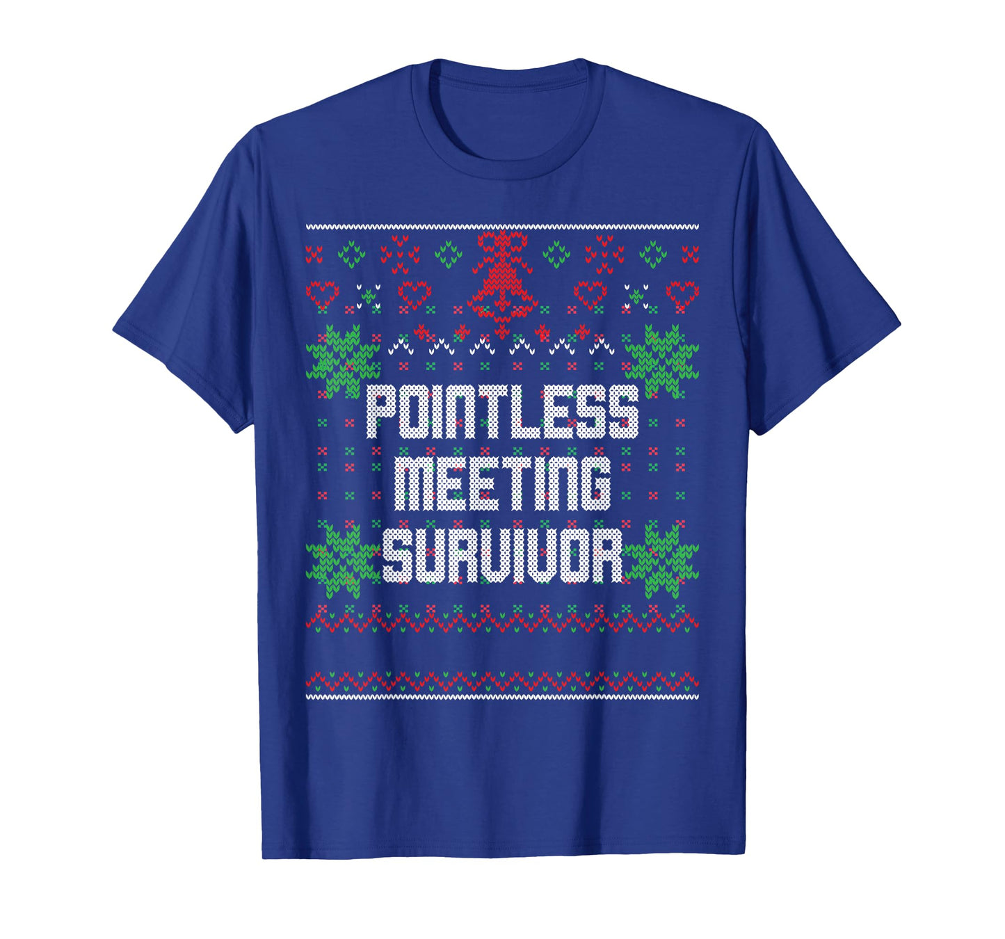 Christmas Pointless Meeting Survivor Ugly Office Party Top T-Shirt