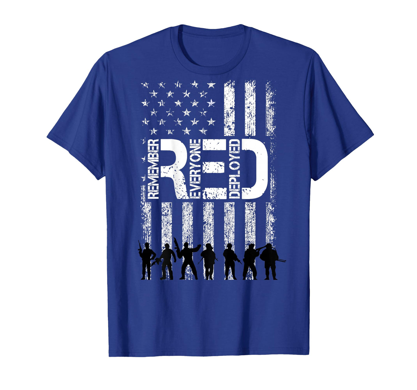On Fridays We Wear Red Military Veteran Day US Flag Back T-Shirt