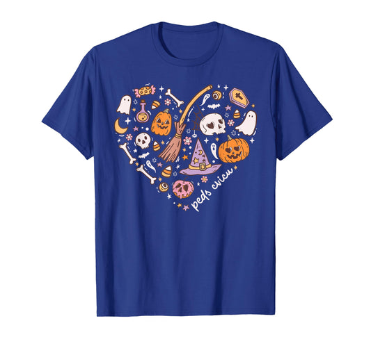 Cute PEDS CVICU Heart Halloween Pediatric Cardiac ICU Nurse T-Shirt