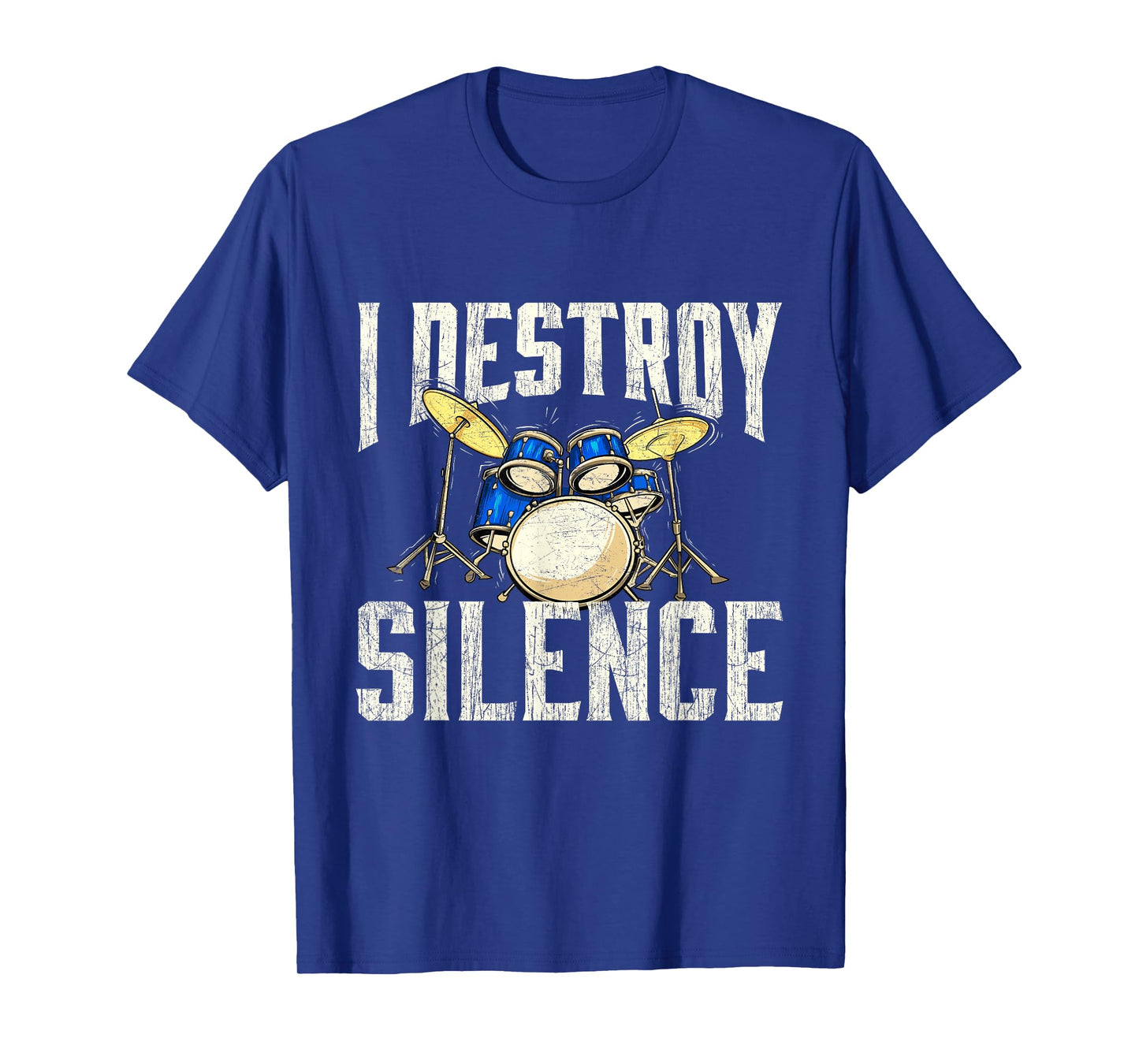 I Destroy Silence - Drum Sets Drummer Band Musician Drumming T-Shirt