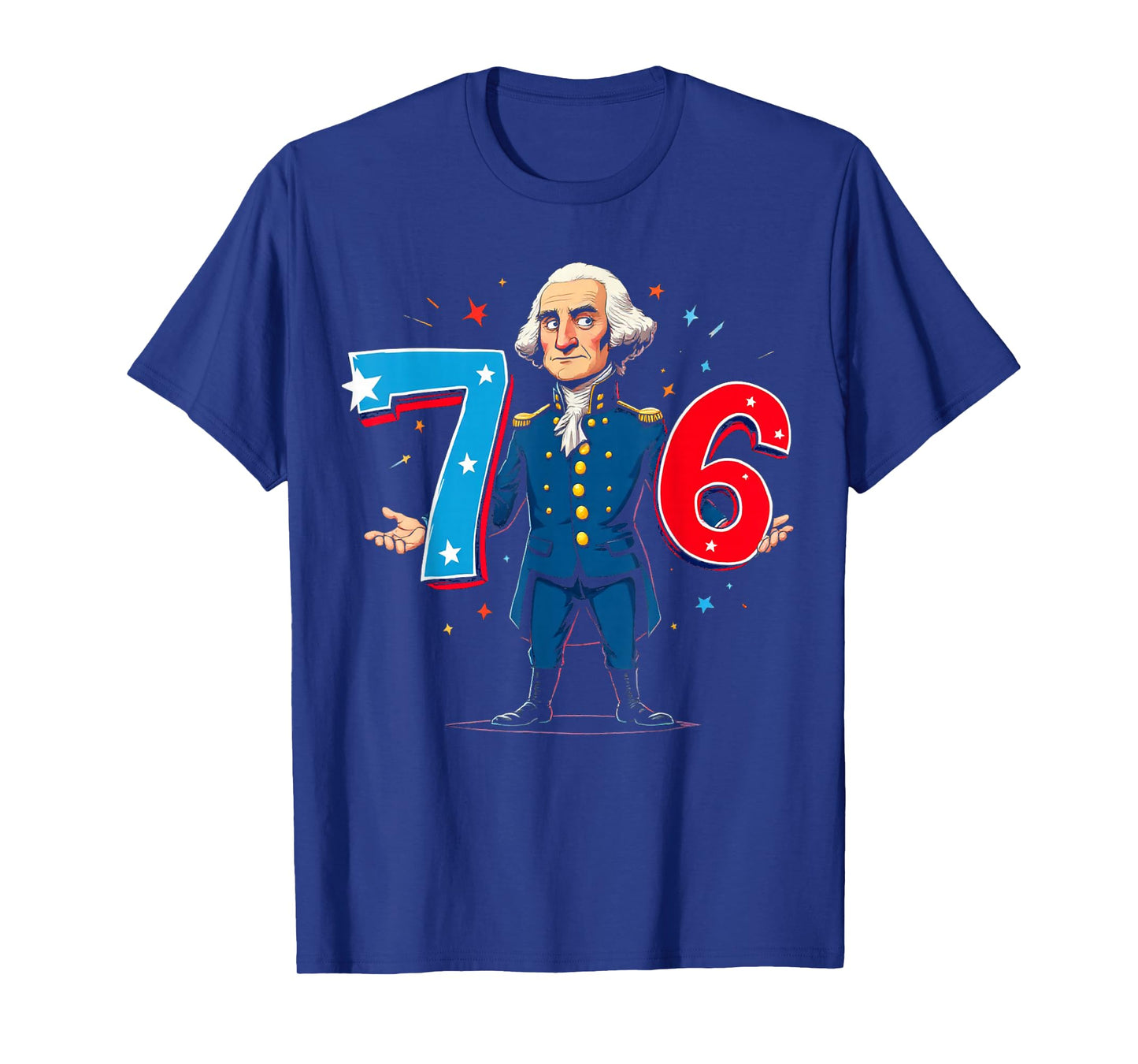 6-7 7-6 George Washington Seven Six Teacher American 67 Kids T-Shirt