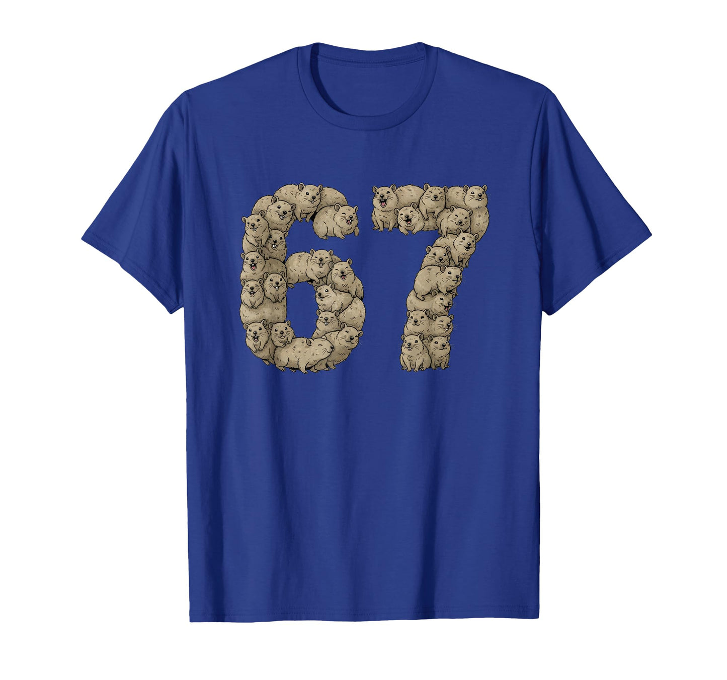 Funny Rock Hyrax Awawa 6 7 Meme Six Seven Love T-Shirt