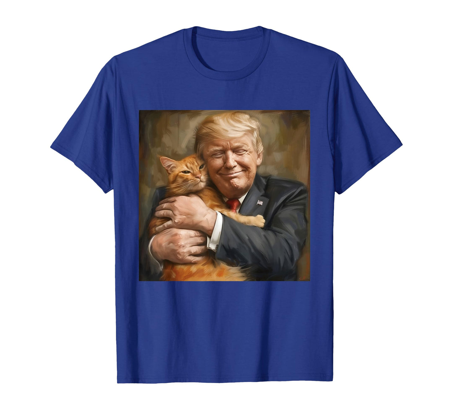 Trump Hugging an Orange Cat 2024 T-Shirt