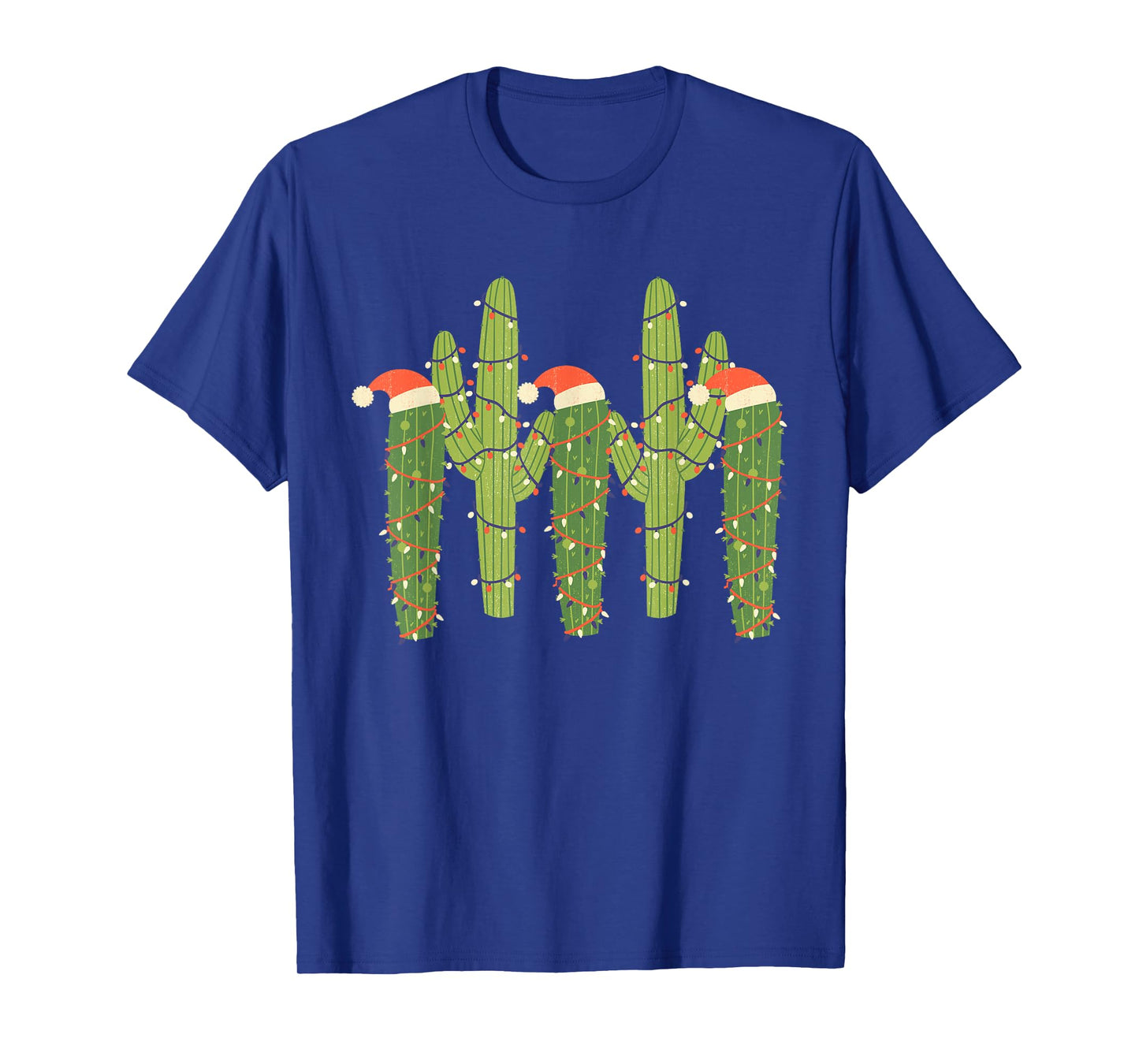 Christmas Cactus Desert Vintage Saguaro Cactus Plants Lover T-Shirt