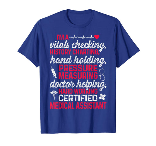 CMA Certified Medical Assistant Chart Assisting T-Shirt
