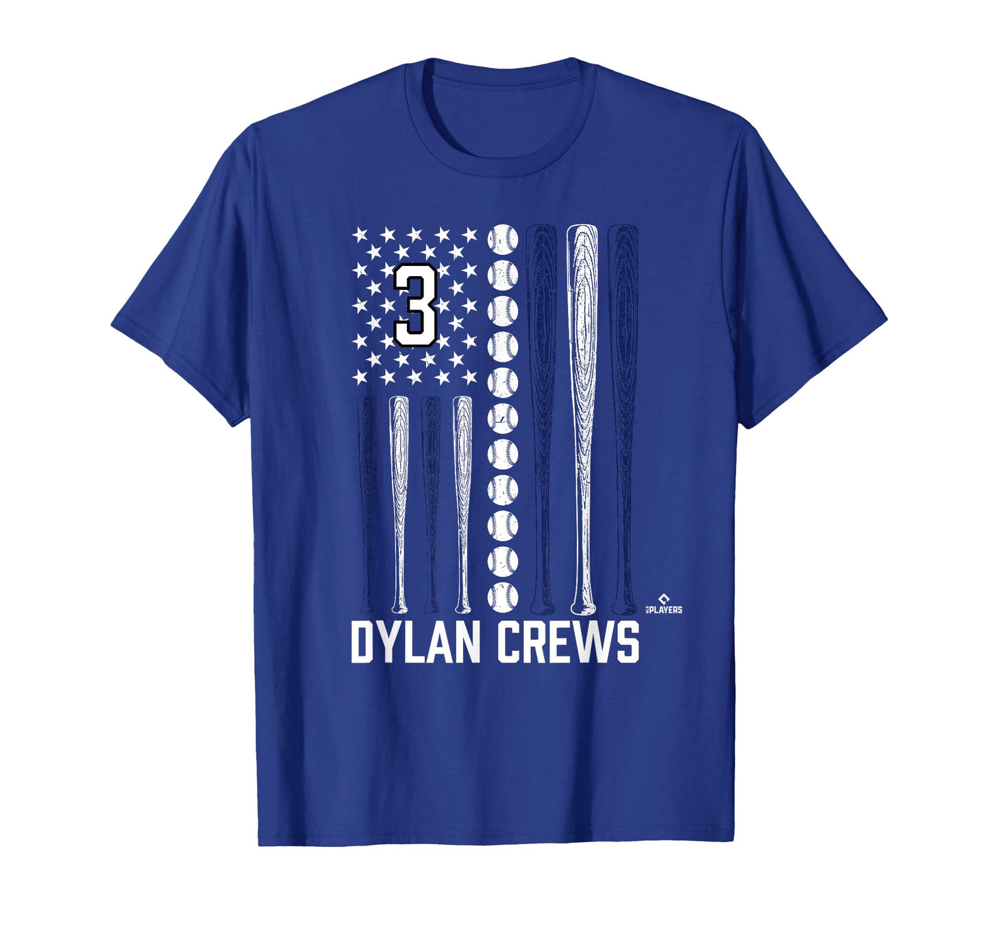 Baseball American Flag Dylan Crews Washington Baseball MLBPA T-Shirt
