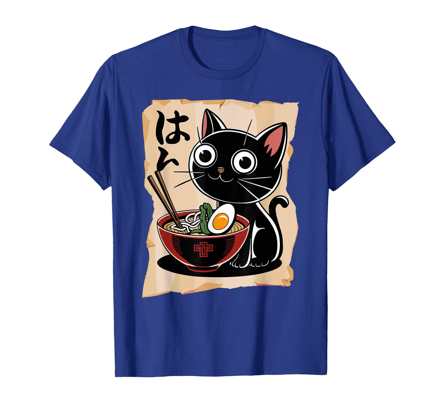 Funny Cat Ramen Noodle Japanese Kawaii Anime Otaku Style T-Shirt