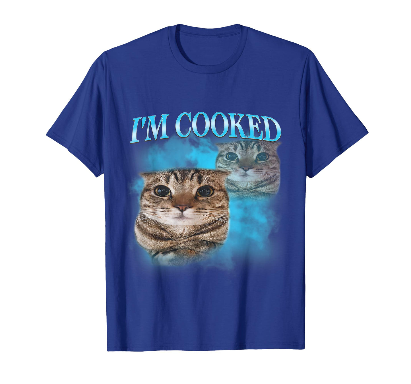 I'm Cooked Funny Gen Z Gen Alpha Silly Cat Meme Vintage T-Shirt