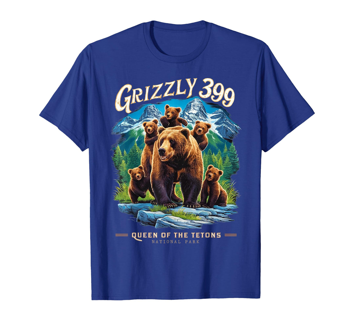 Grizzly 399 Bear Lovers Queen Of The Tetons National Park T-Shirt
