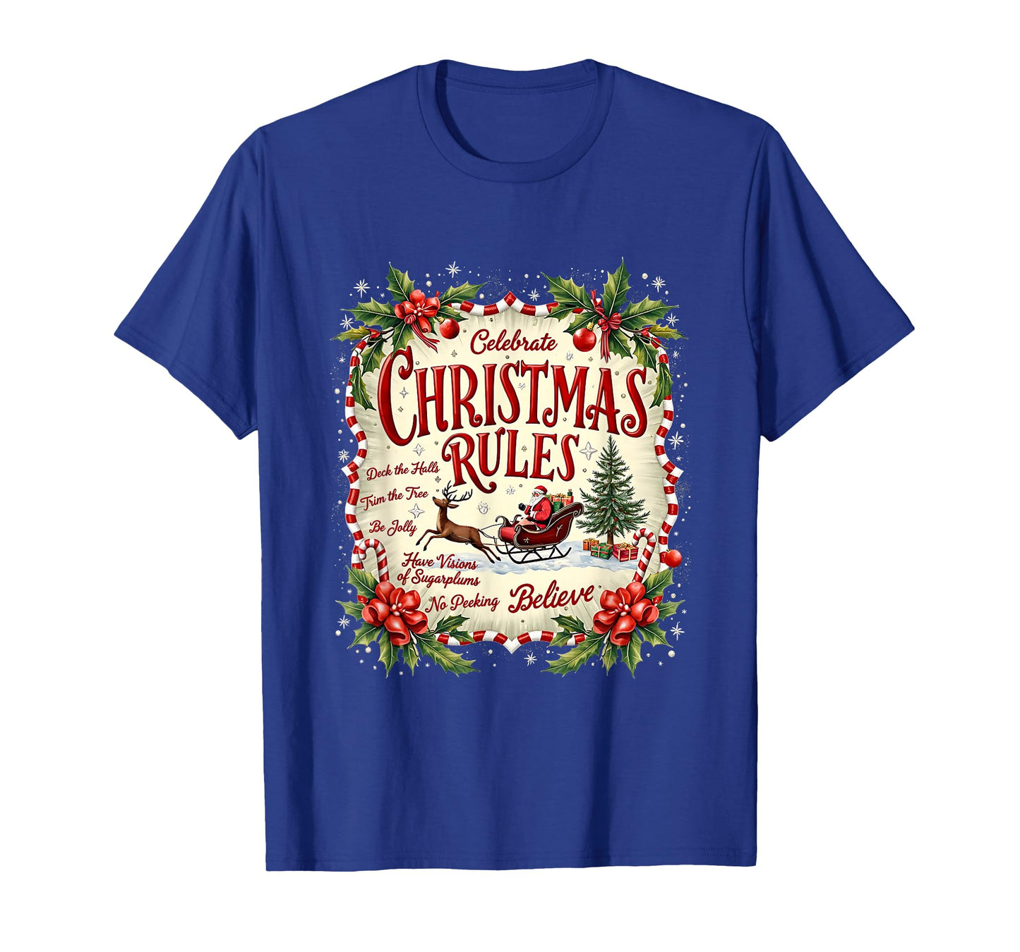 Bake Merry Christmas Drink Hot Cocoa Believe Watch Movies T-Shirt