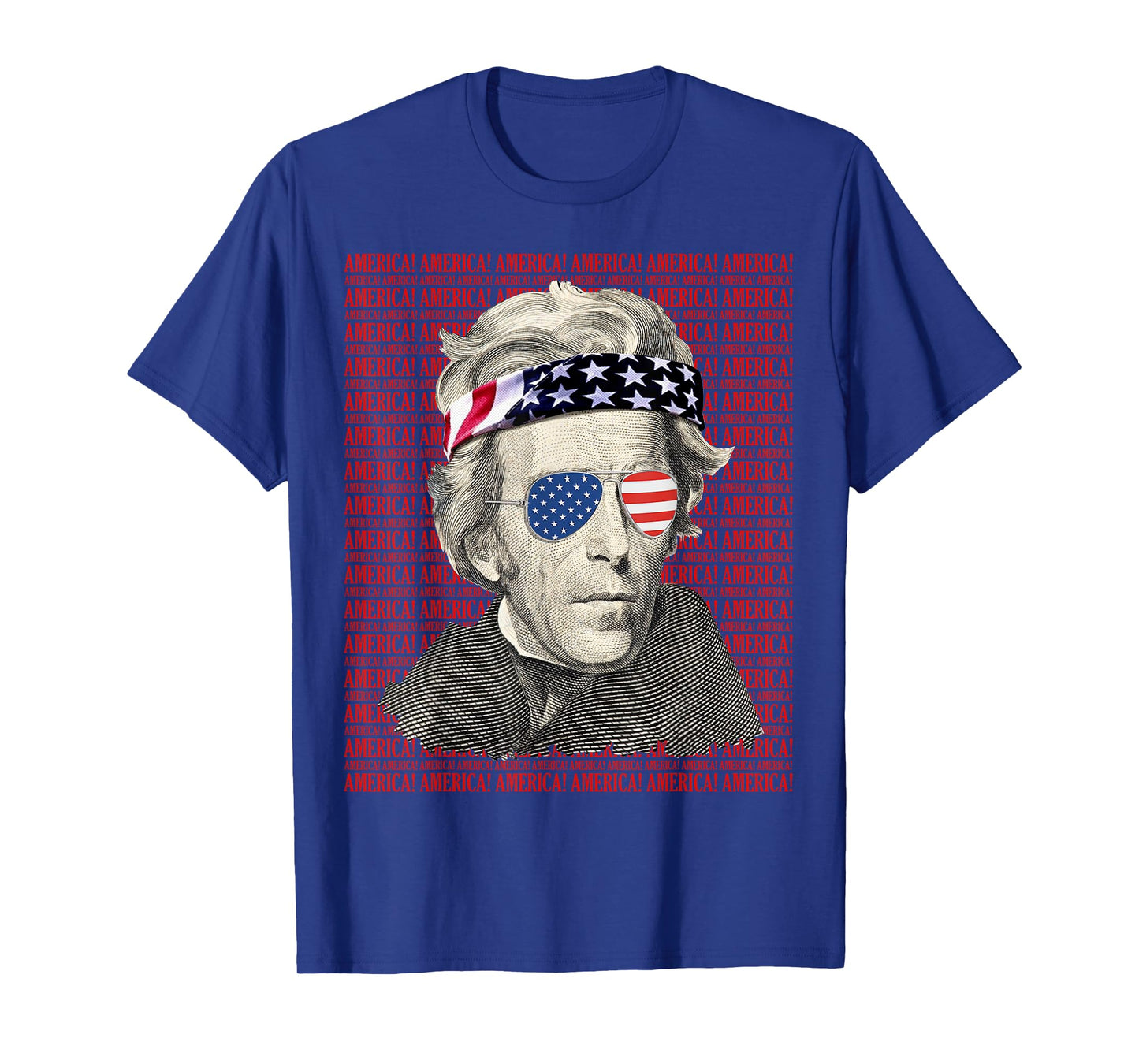 Andrew Jackson America! Patriotic USA Vintage 4th of July Women Men T-Shirt
