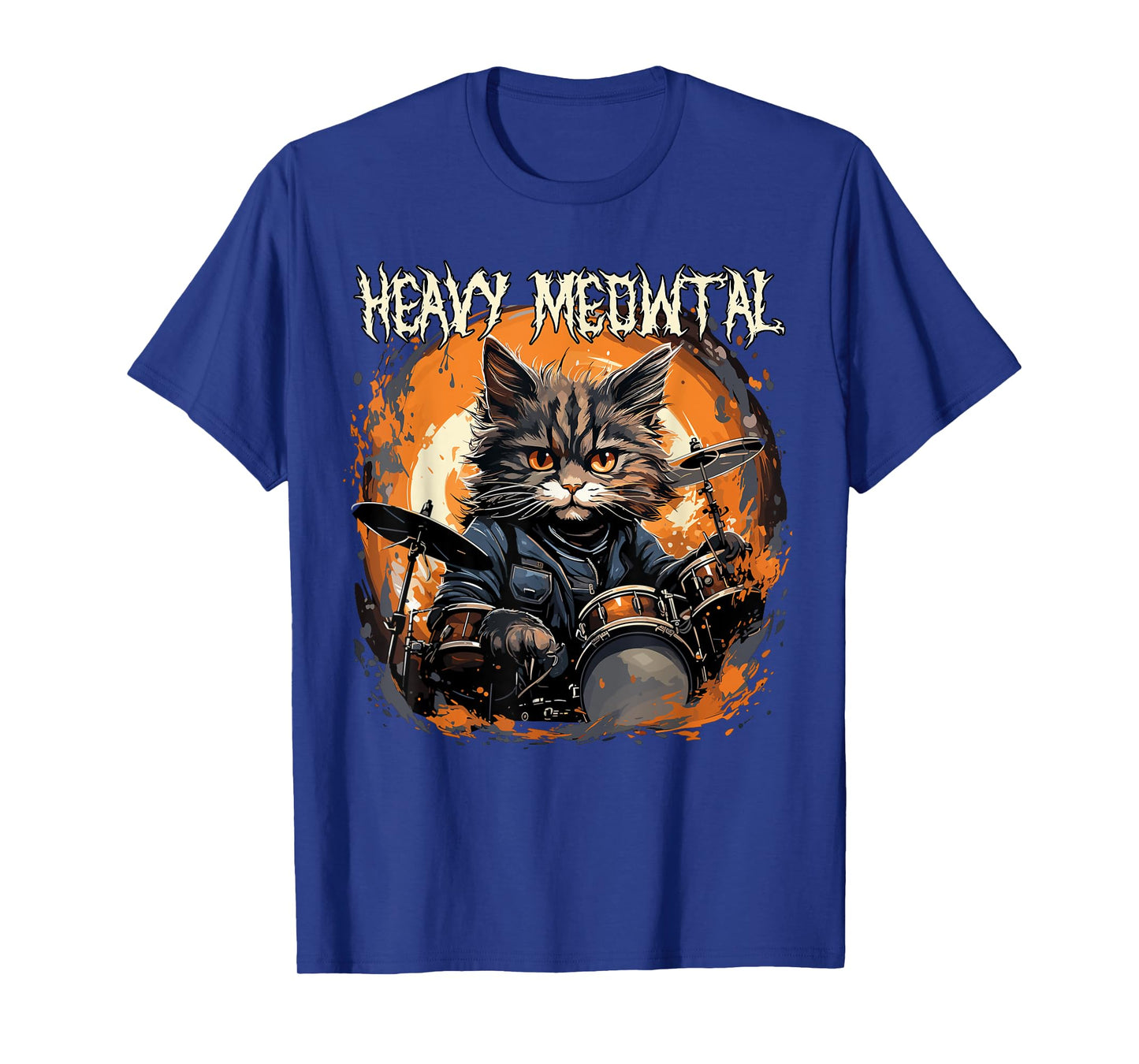 Heavy Meowtal cat heavy music music funny T-Shirt