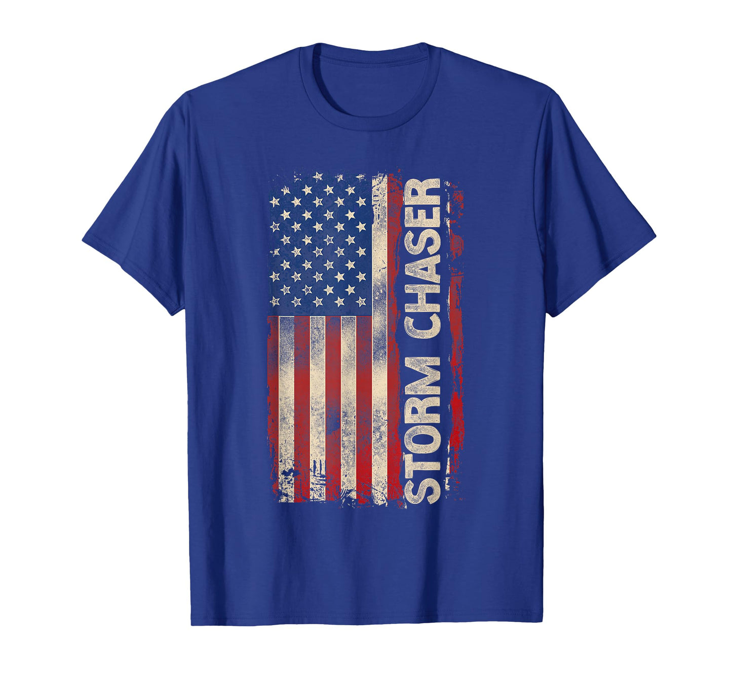 Storm Chaser Hurricane Meteorology Tornado Usa American Flag T-Shirt