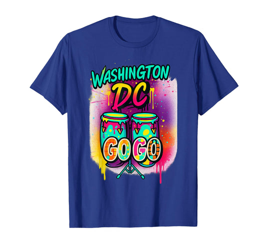 Washington DC Go-Go Graffiti Drums men and women T-Shirt