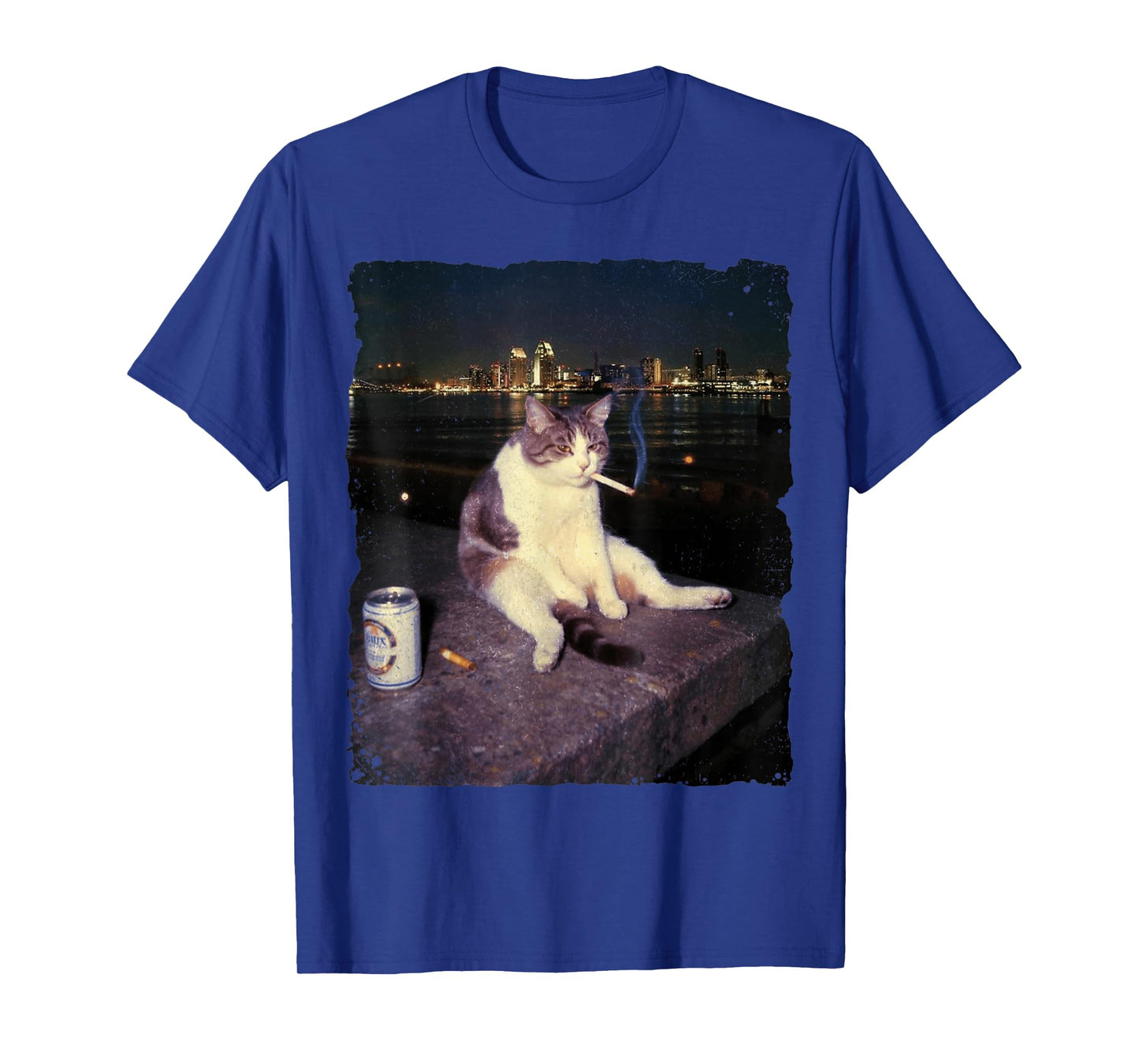 Cigarette Kitten Funny Smoking Cat Meme Stupid T-Shirt