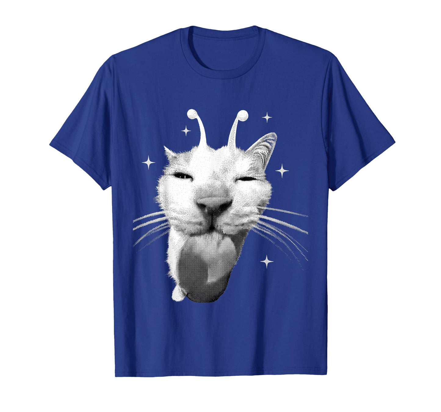 Y2K Alien Cat Meme Retro Funny Silly Cats Cat Lover Kitty T-Shirt