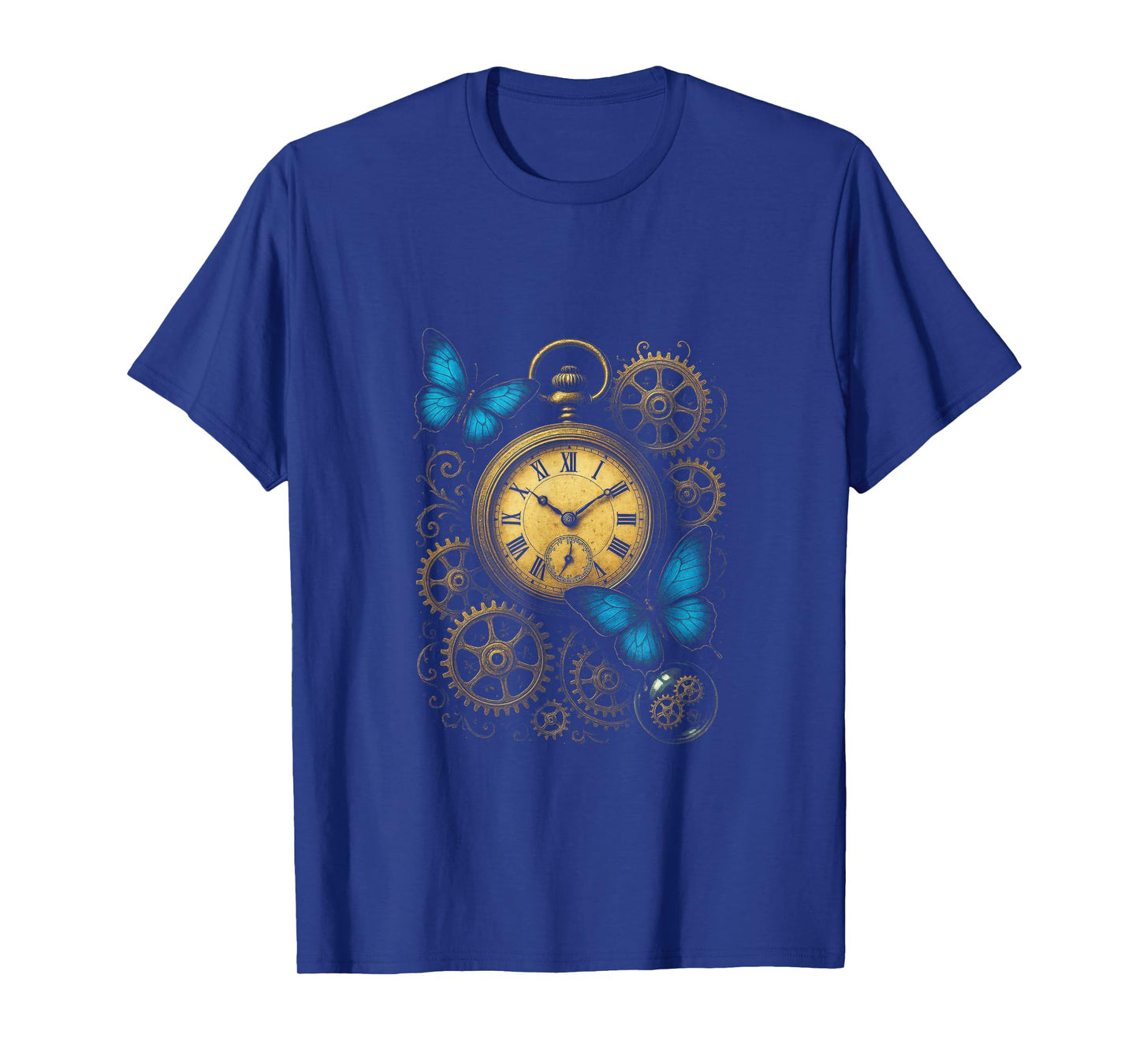 Clockwork Butterflies - Steampunk Vintage Art T-Shirt
