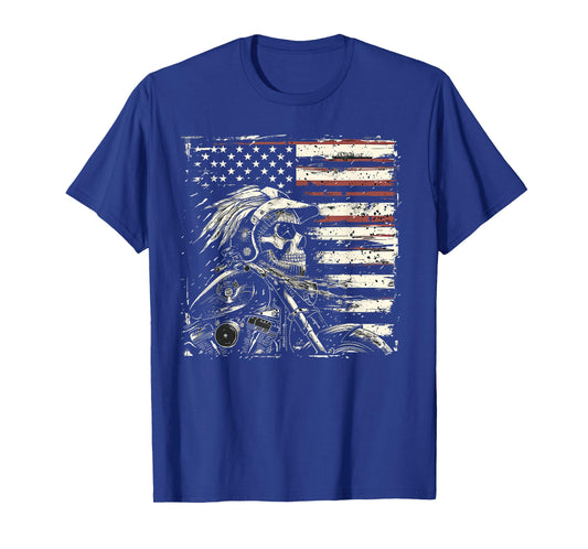Native American Bikes Motorcycle Indian Bikers Old Classic T-Shirt