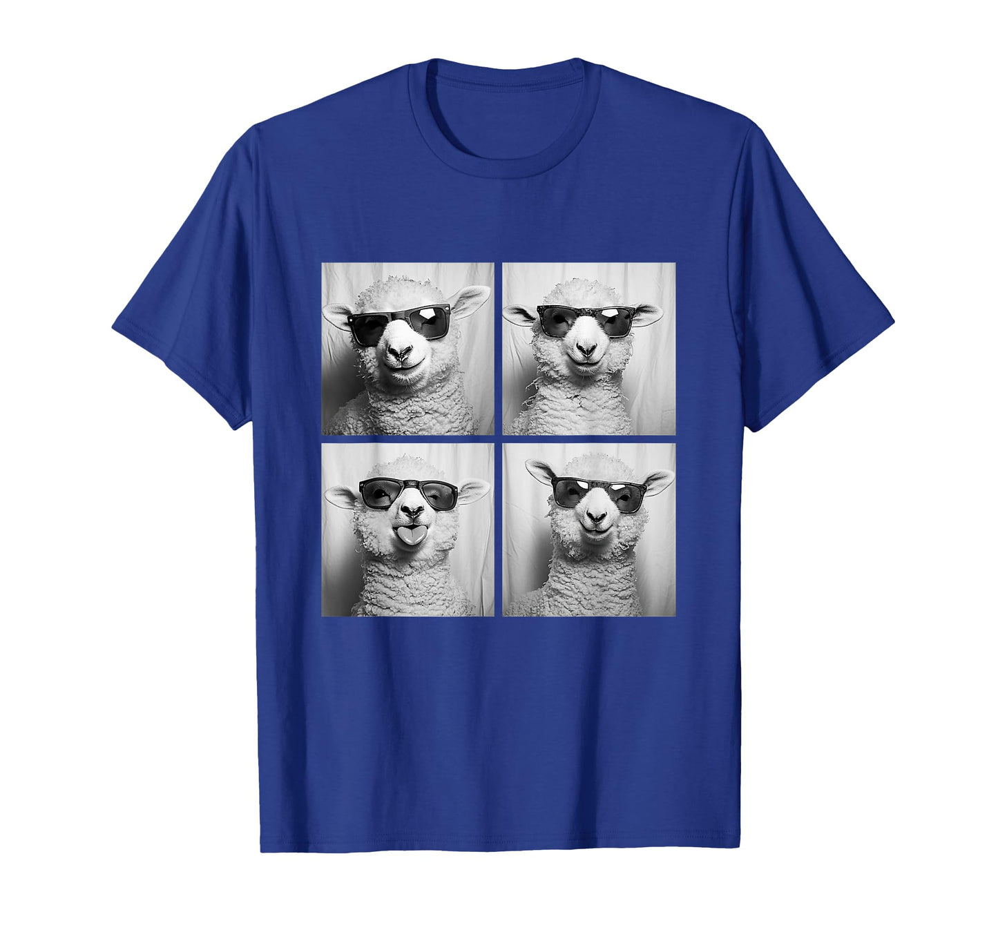 Funny Lambs with Sunglasses Cool Sheep Animals Humor Meme T-Shirt