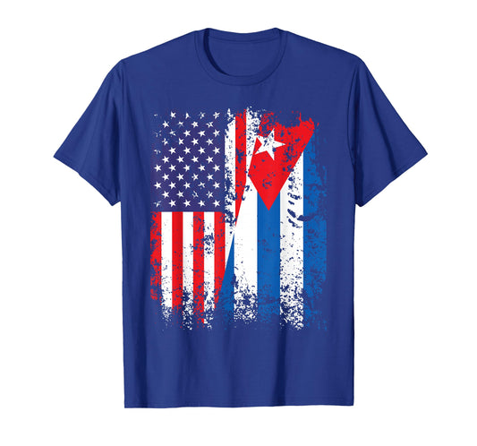 Cuban American USA Cuba Flag T-Shirt