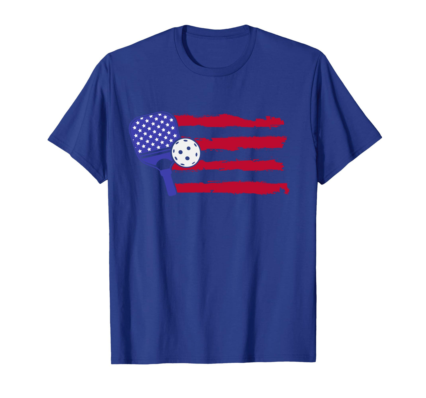 Pickleball US Flag American Patriotic Pickleball 4th Of July Long Sleeve T-Shirt