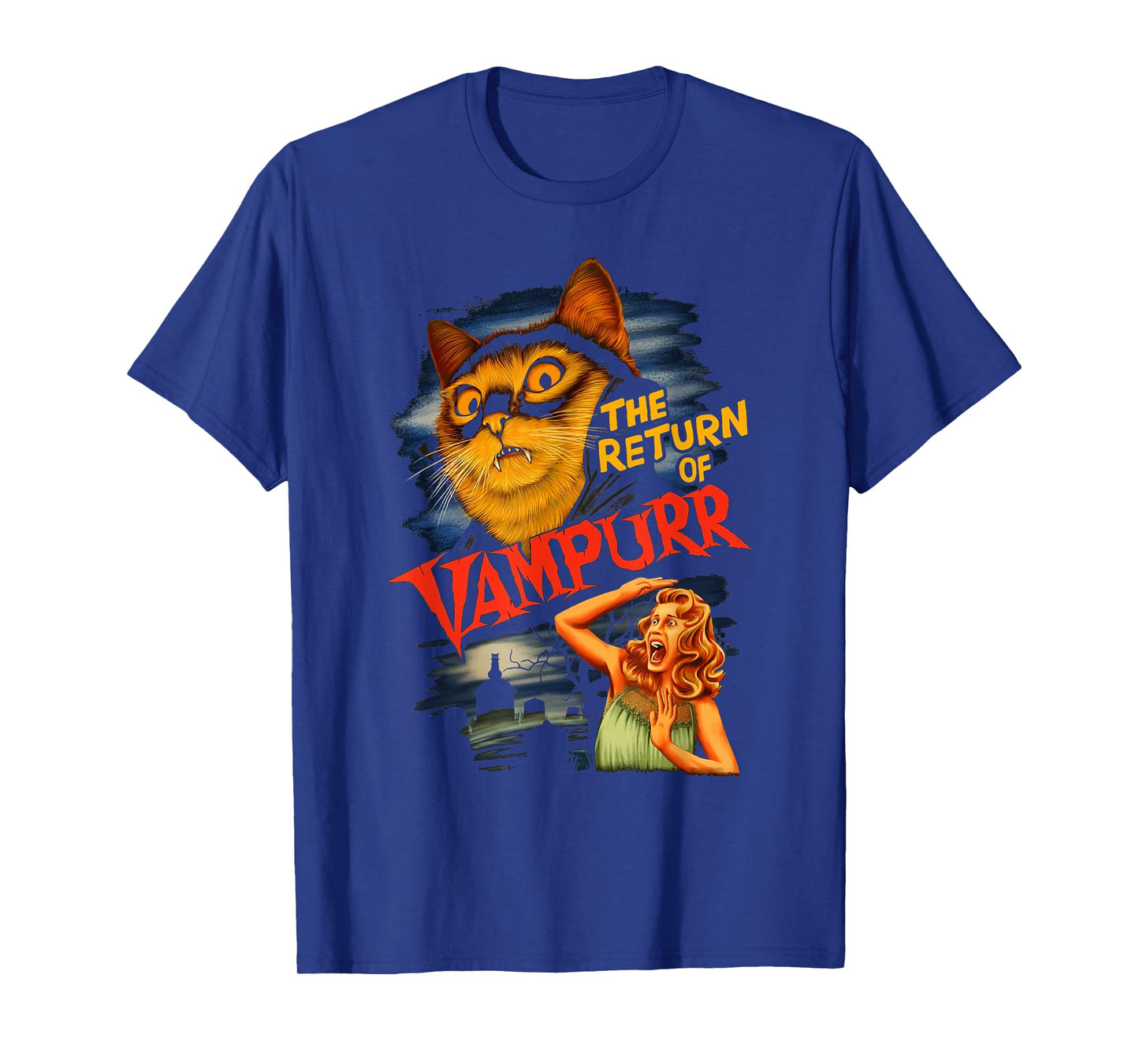 Funny Cat The Return of Vampurr Kitten T-Shirt