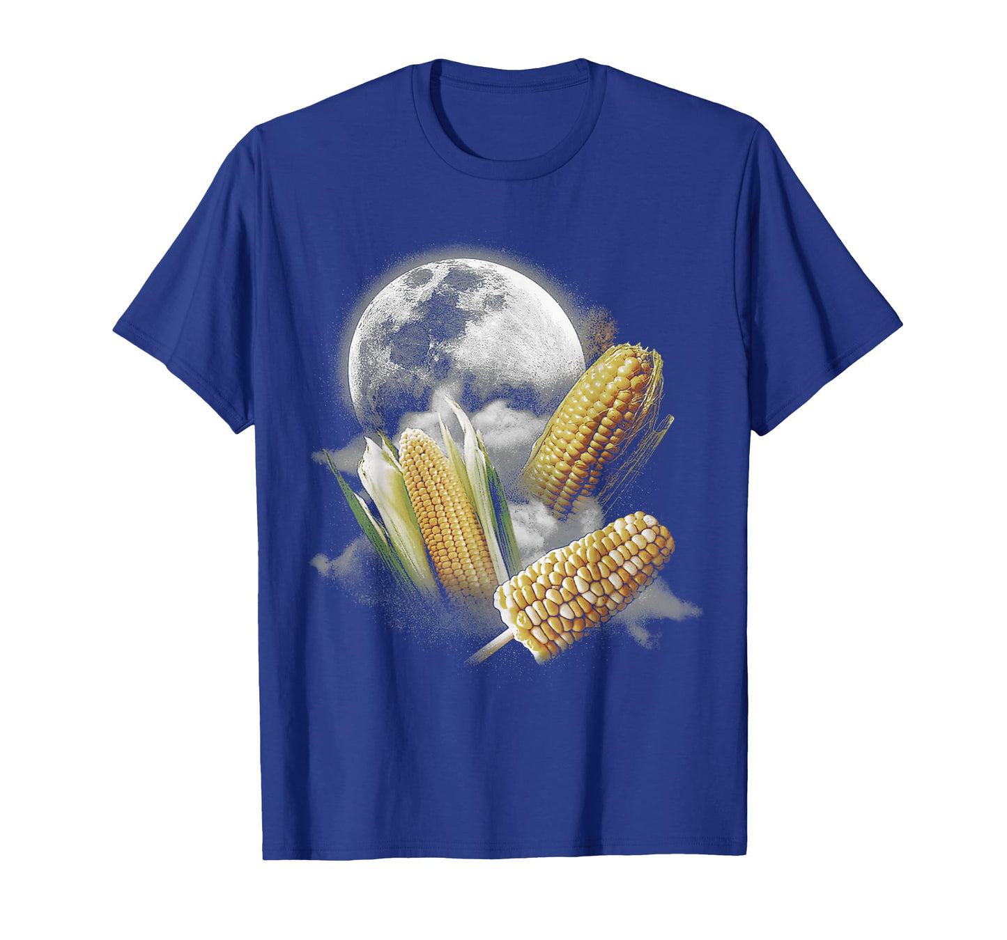 Corn At Moon 3 Wolfs Funny Wolves Parody T-Shirt