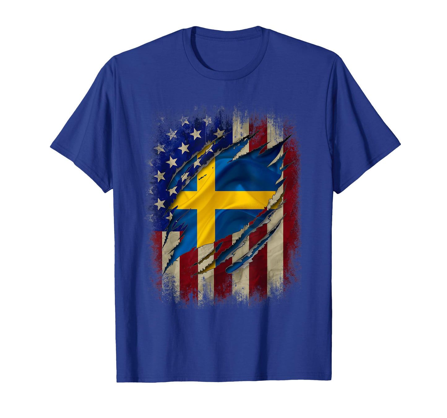 Swedish American Flag tshirt Swedish Blood Inside Me shirt