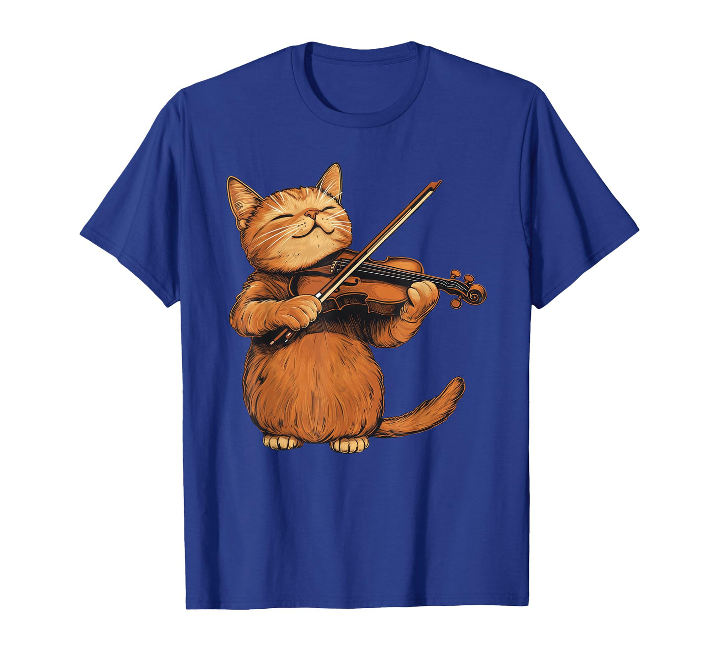 Cute Cat Playing Violin Cats Musician Music T-Shirt