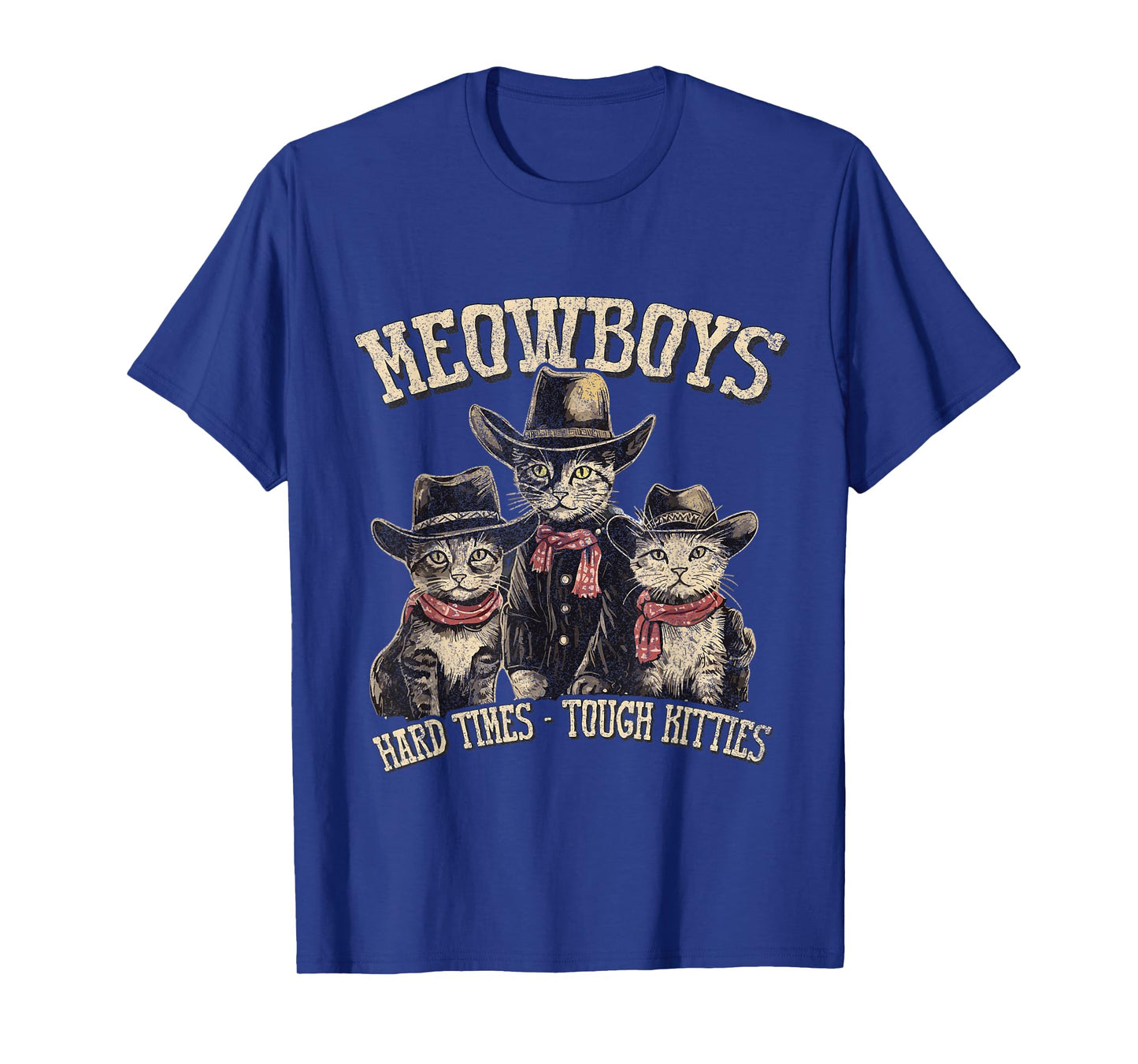 Meowboys Cowboy Cats with Hats T-Shirt