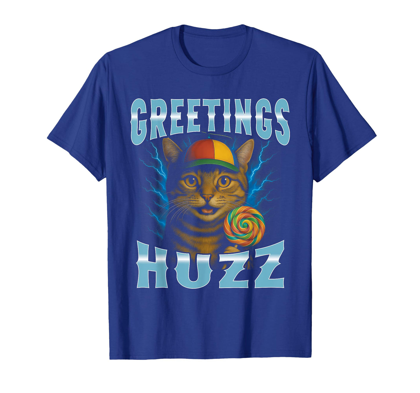 Greetings Huzz Bootleg Cat Funny T-Shirt